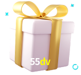 Receba seus bônus de boas-vindas no 55dv